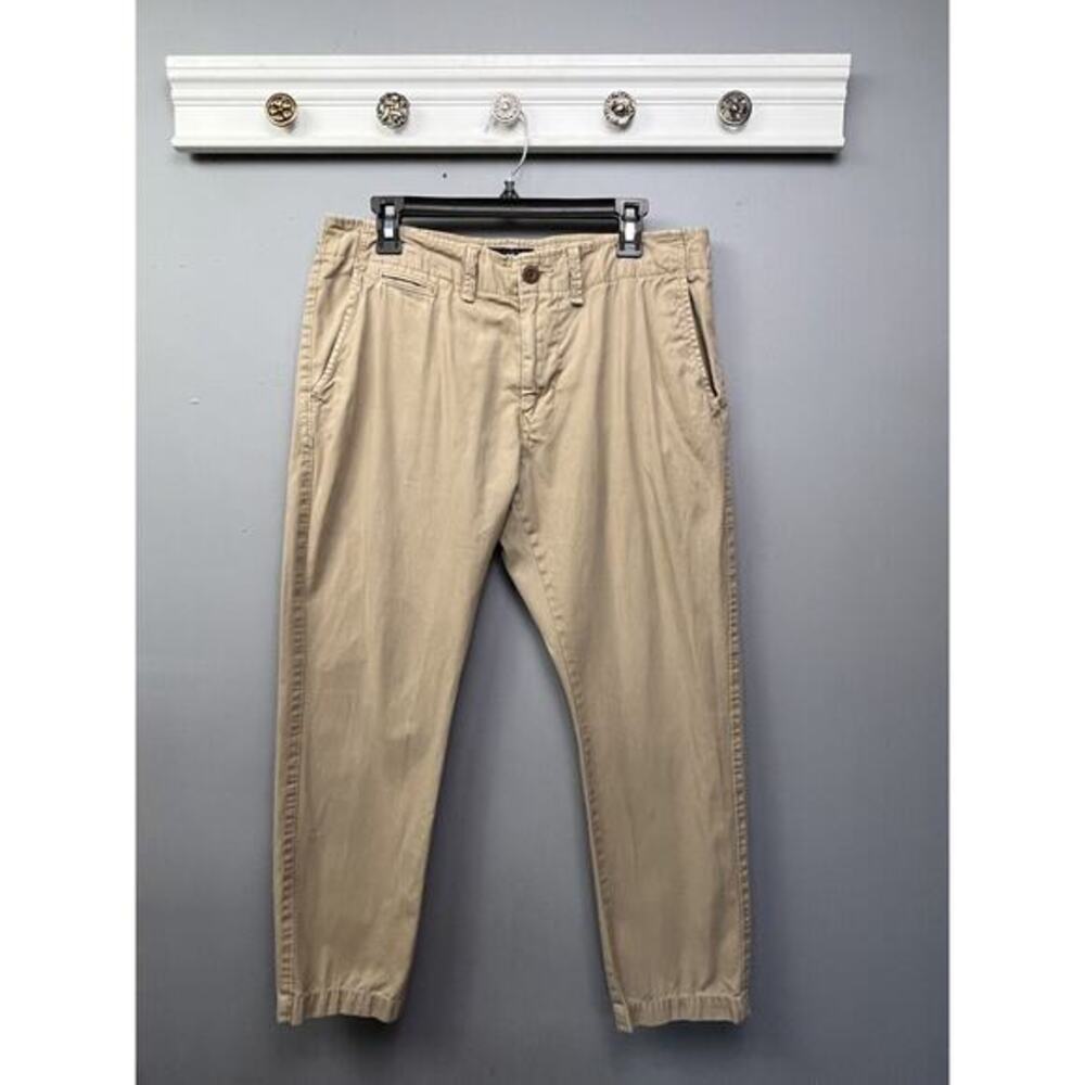 American Eagle Pants Mens 33X30 Tan Slim Straight Khaki‎ Stretch Casual